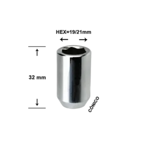 Tuerca Tuner – 1/2" | Llave Hex 19/21 | Alto 32mm
