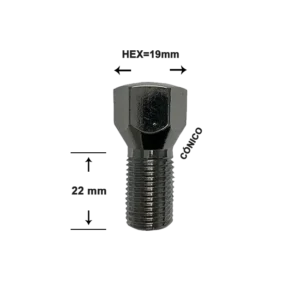 Tornillo OEM Fiat – 12mm 1,25 | Hex 19mm | Largo 22mm