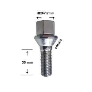 Tornillo Autocentrante - 12mm 1,50 | Hex 17mm | Largo 40mm