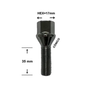 Tornillo Estampado - 12mm 1,50 | Hex 17mm | Largo 35mm