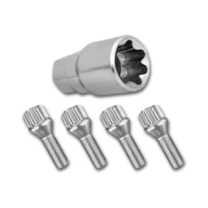 Juego Tornillos Antirrobo - 12mm 1,25 | Hex 17/19 | Largo 28mm