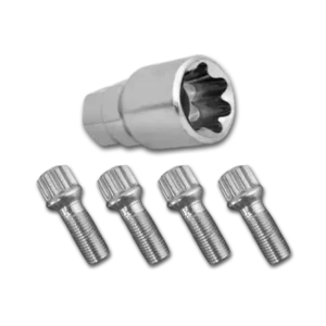 Juego Tornillos Antirrobo Esféricos - 12mm 1,50 | Hex 17/19 | Largo 28mm